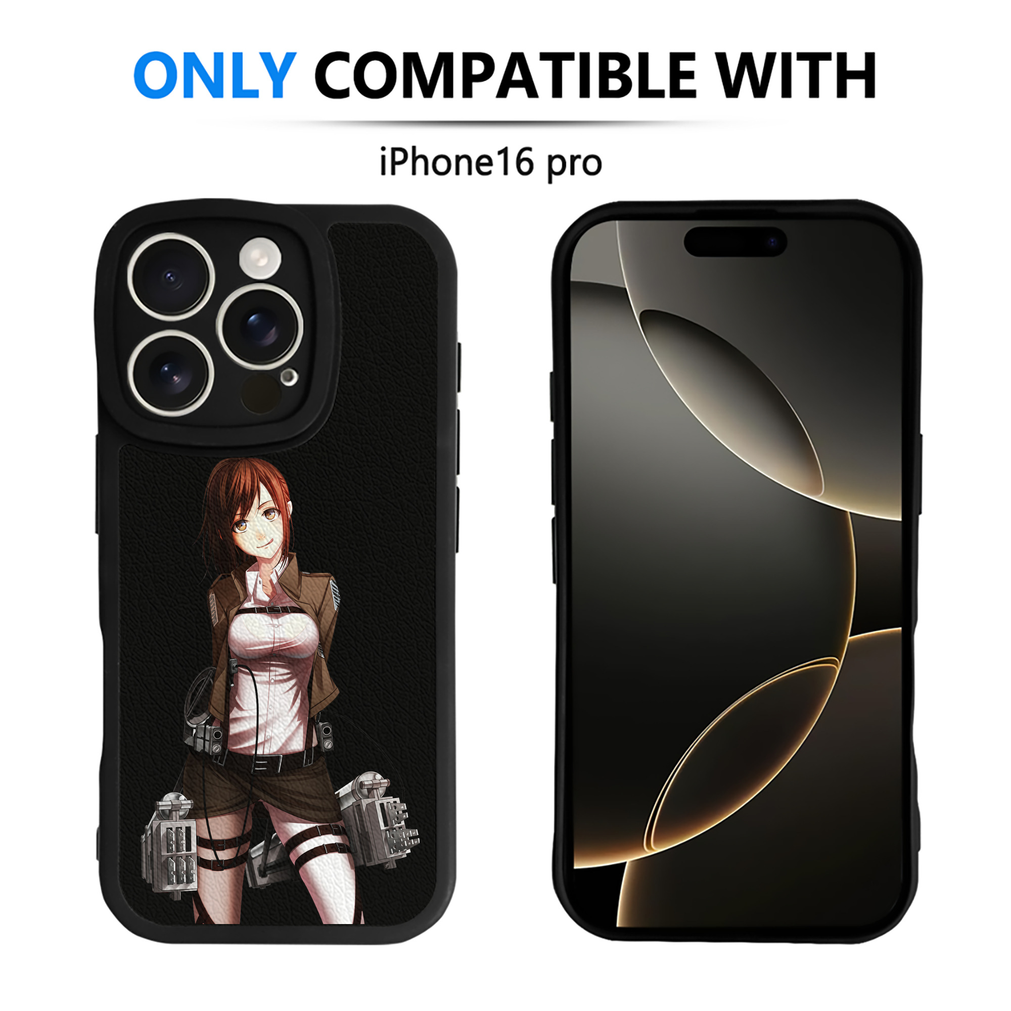 （画像用） 進撃の巨人 サシャ·ブラウス Attack on Titan Sasha Blaus 【iPhone 16シリーズ対応】シリコンスマホケース（レザー調） 材質：シリコン